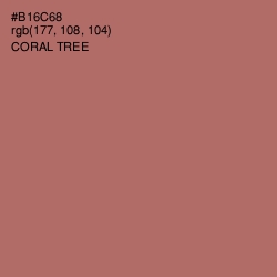#B16C68 - Coral Tree Color Image